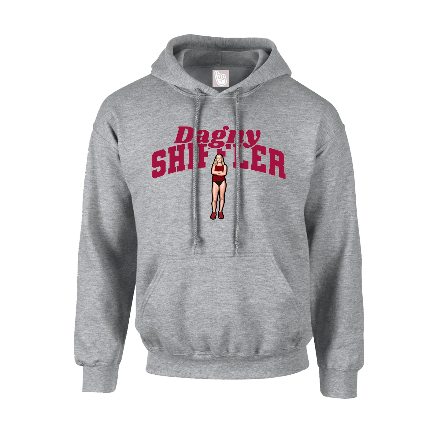 Youth Hoodie — Signature Arch in Grey