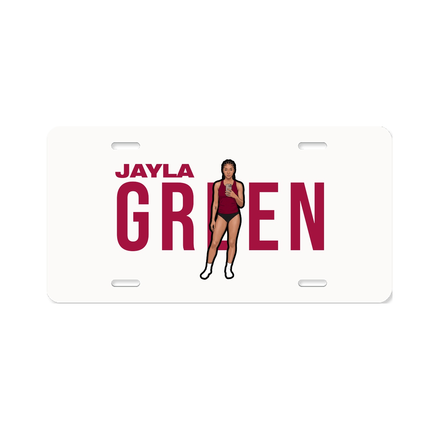 License Plate — Player Name in Classic