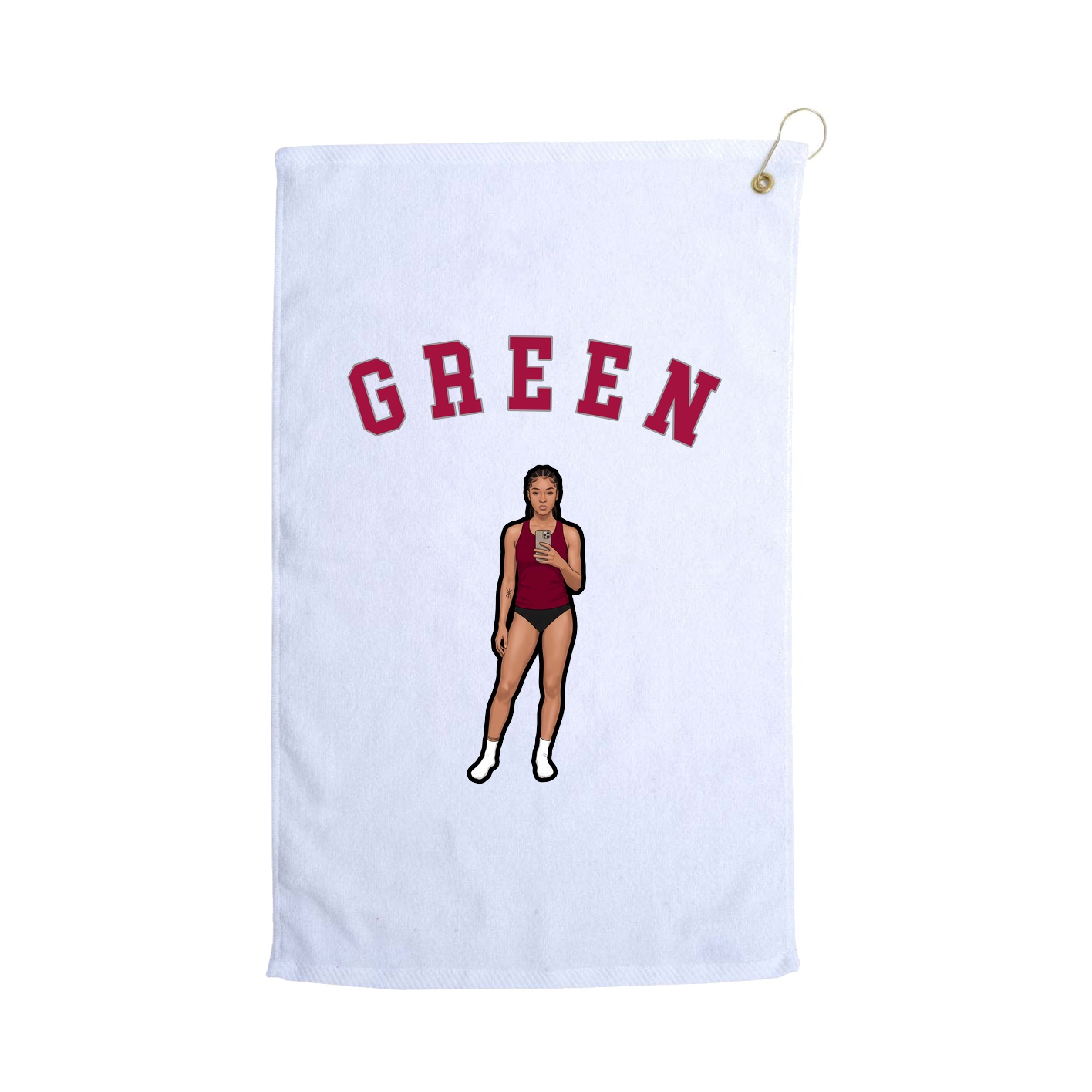 Golf Towel — Shirsey Arch in White