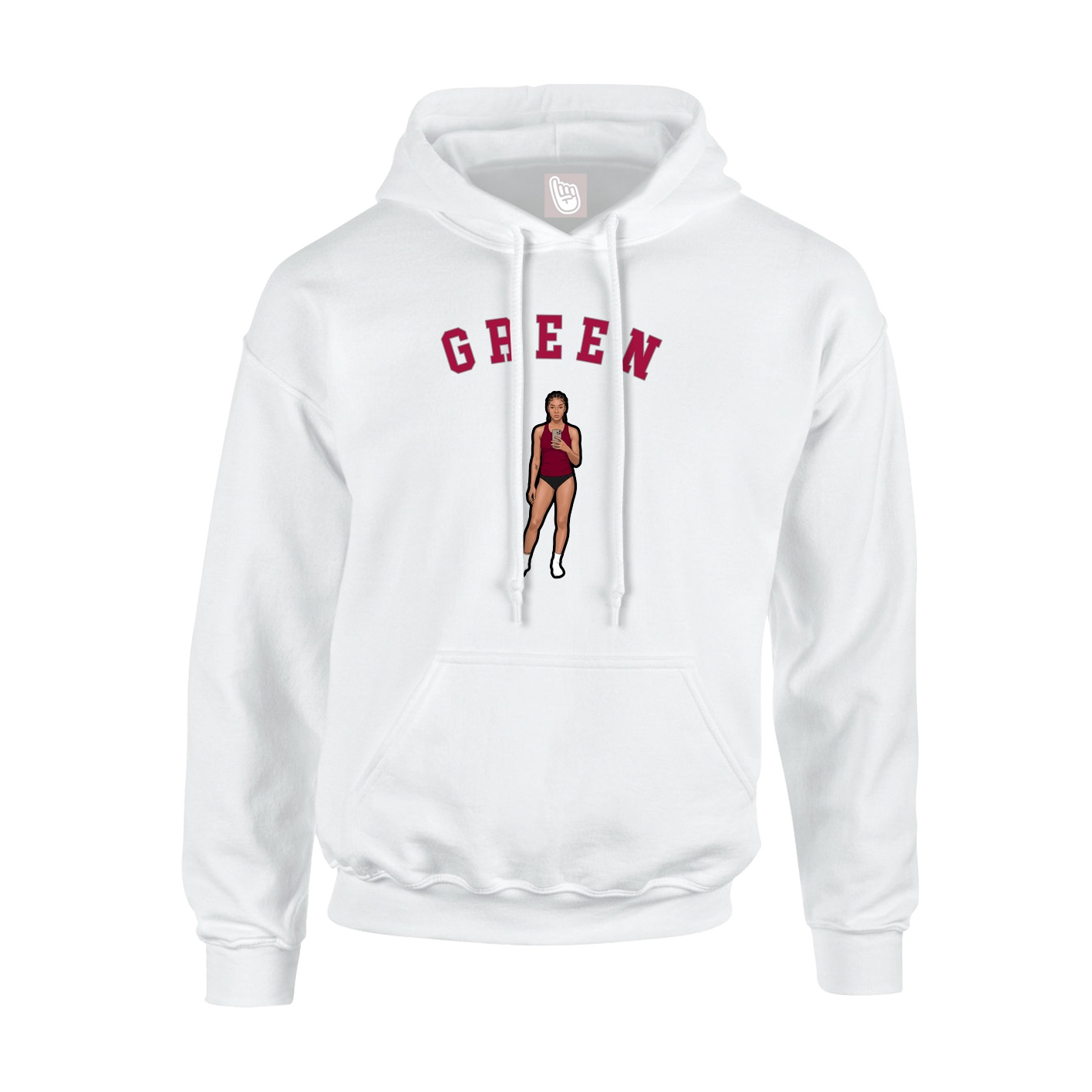 Hoodie — Shirsey Arch in White
