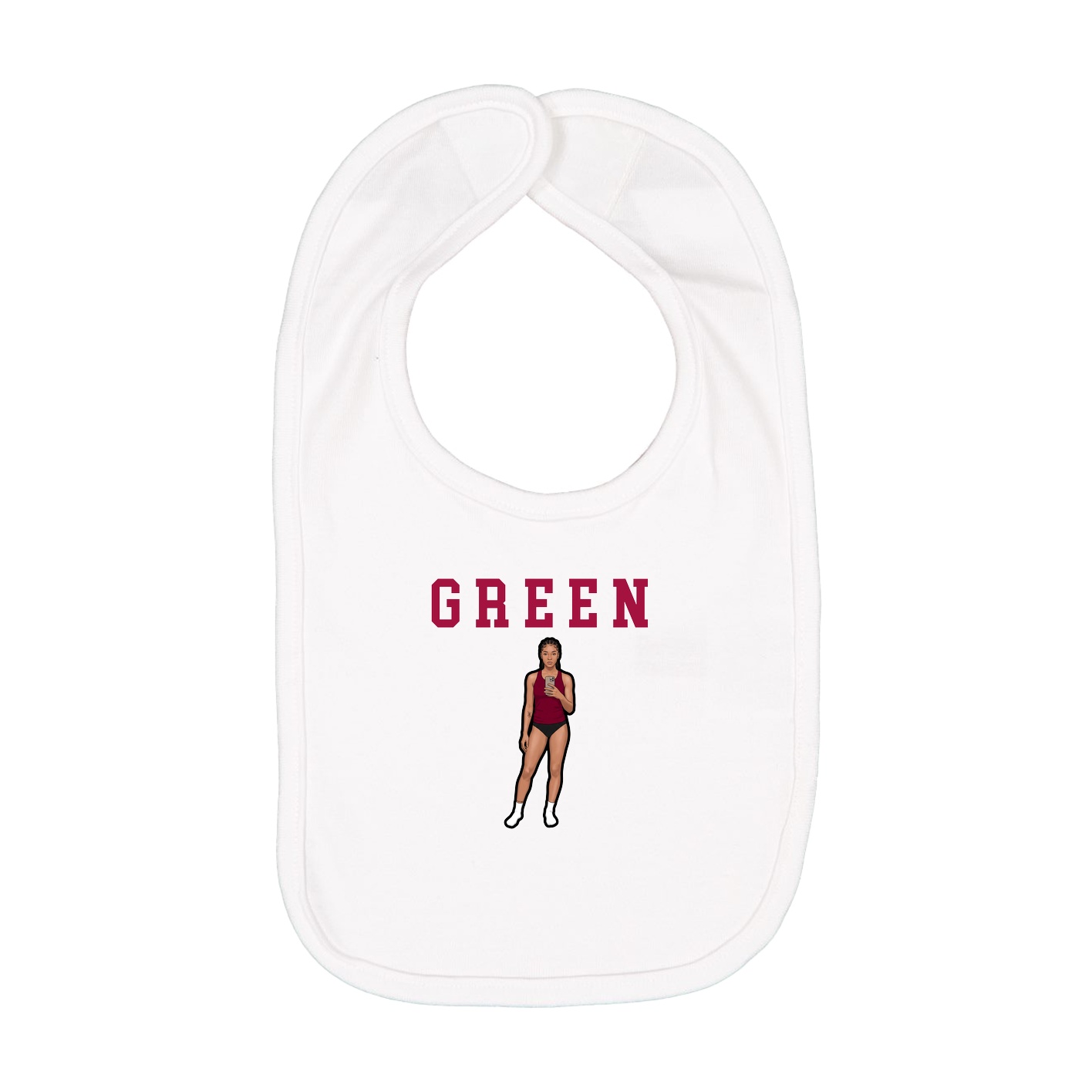 Infant Bib — Shirsey in White