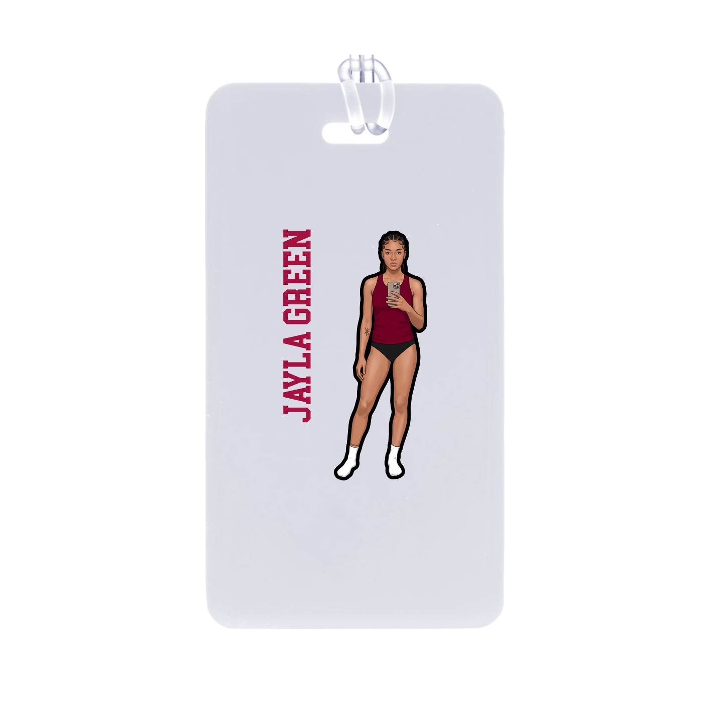 Bag Tag — Name Vertical in Classic