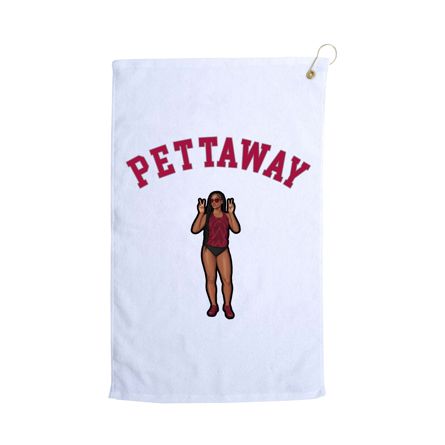 Golf Towel — Shirsey Arch in White