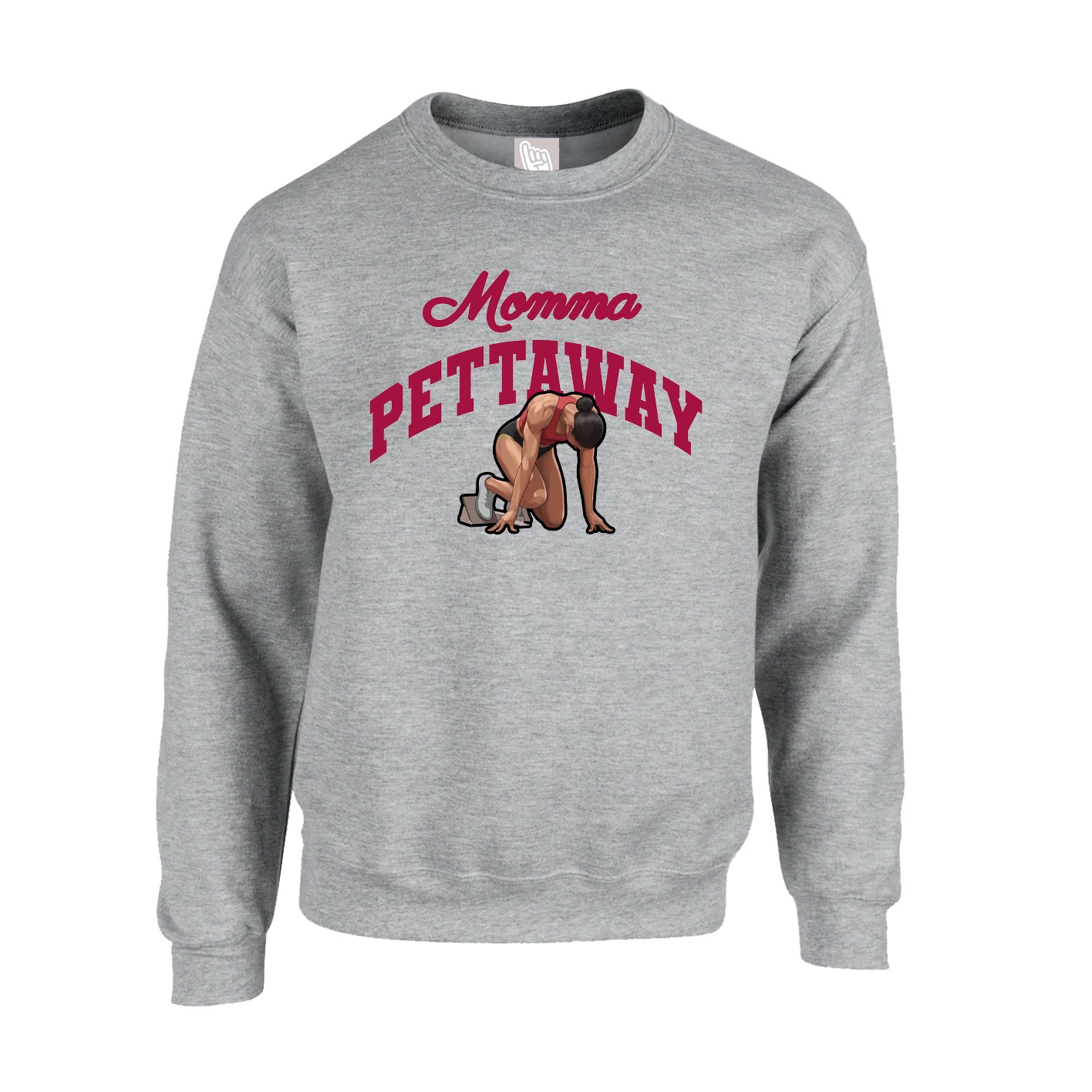 Fleece Crew — Mothers Day Arch in Grey