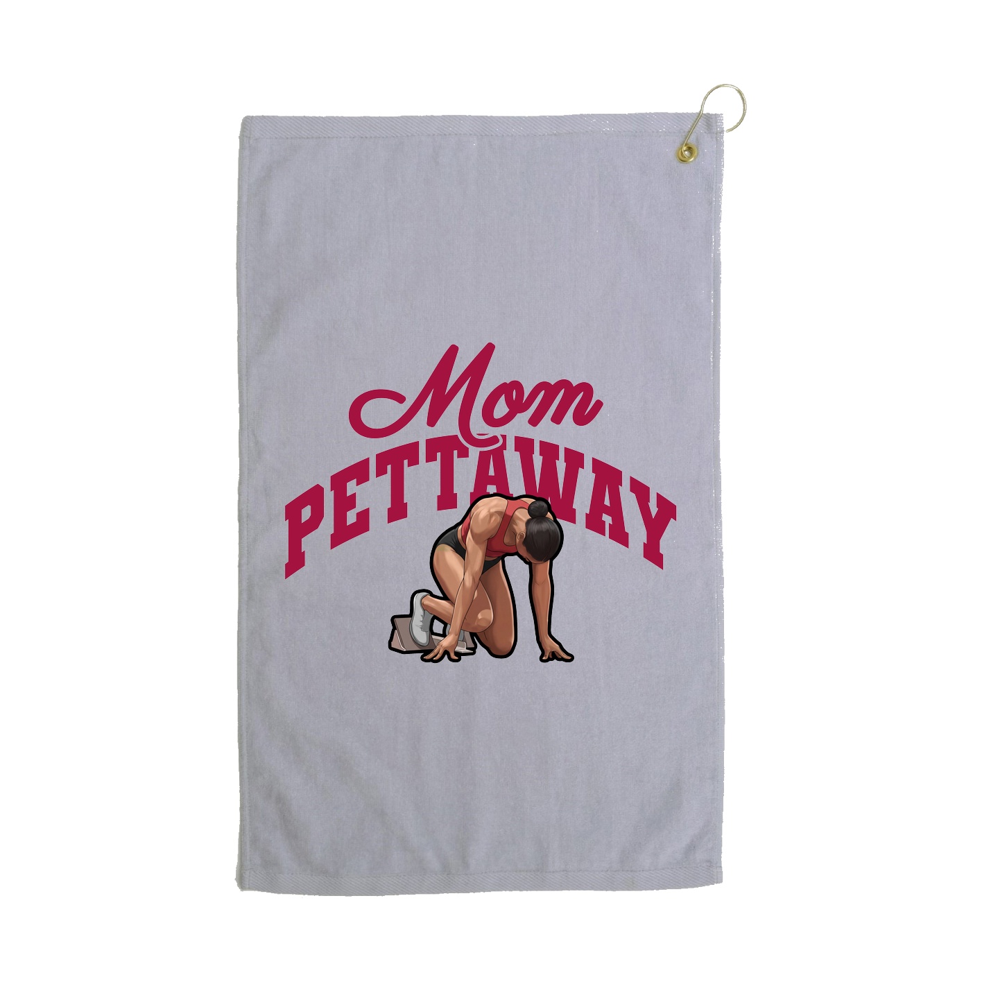 Golf Towel — Mothers Day Arch in Grey