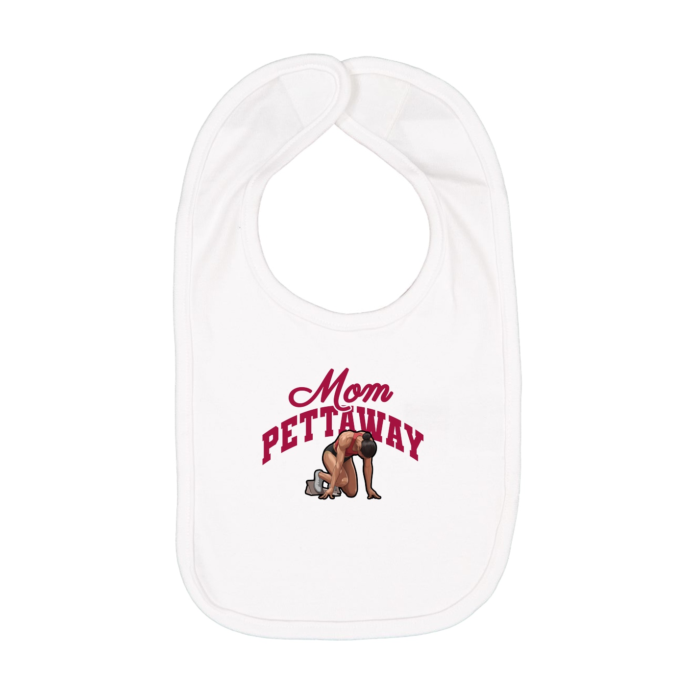 Infant Bib — Mothers Day Arch in White
