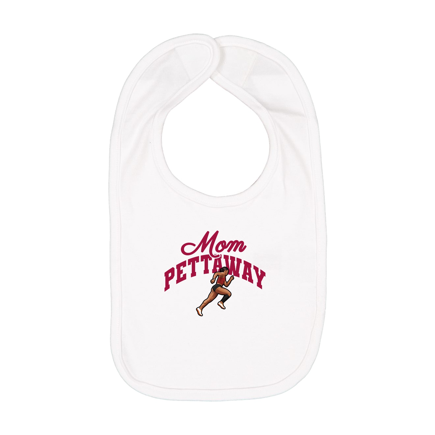 Infant Bib — Mothers Day Arch in White