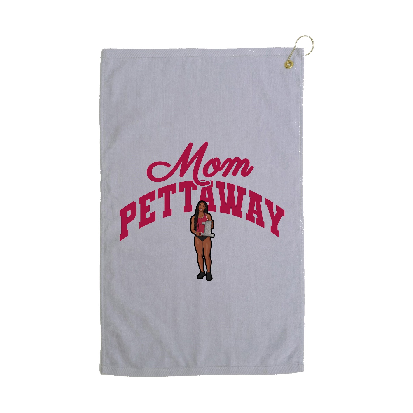 Golf Towel — Mothers Day Arch in Grey