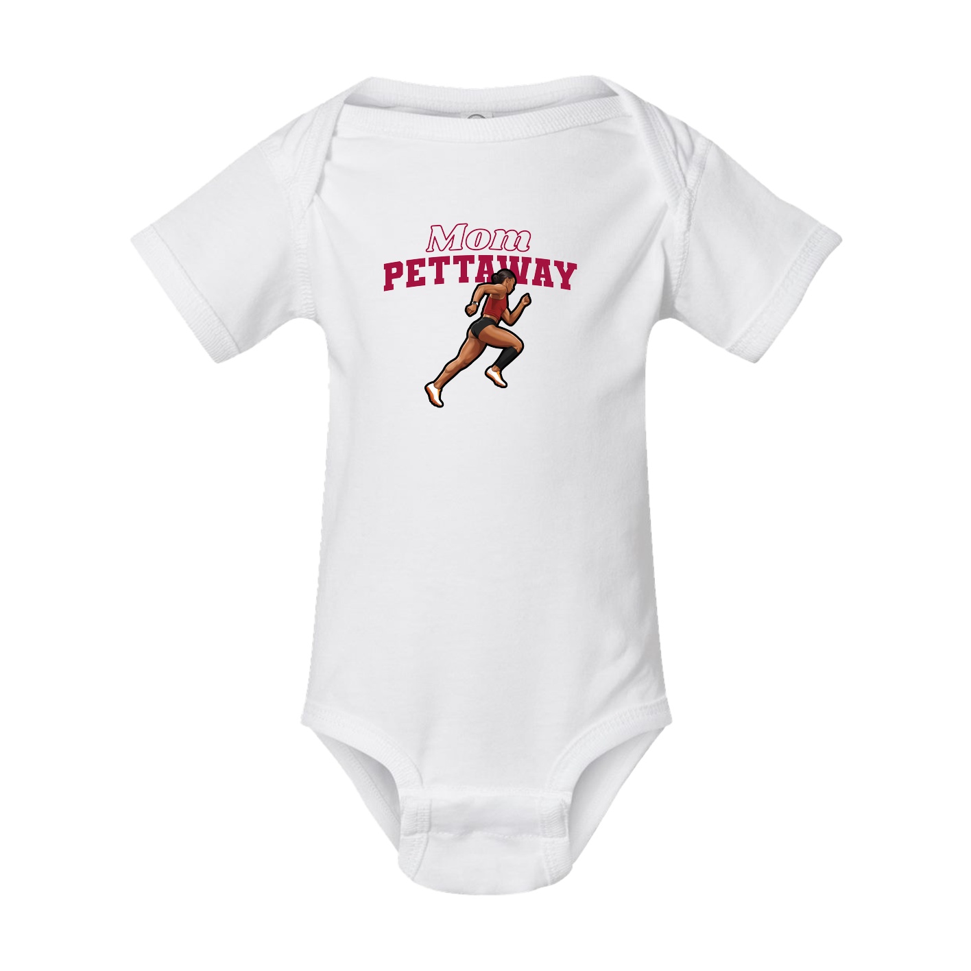 Baby Onesie — Mothers Day Block in White