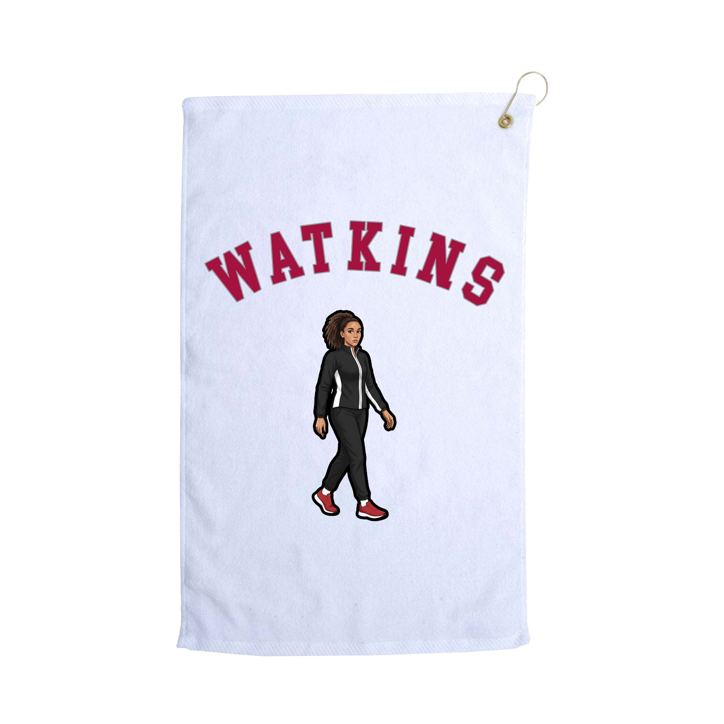 Golf Towel — Shirsey Arch in White