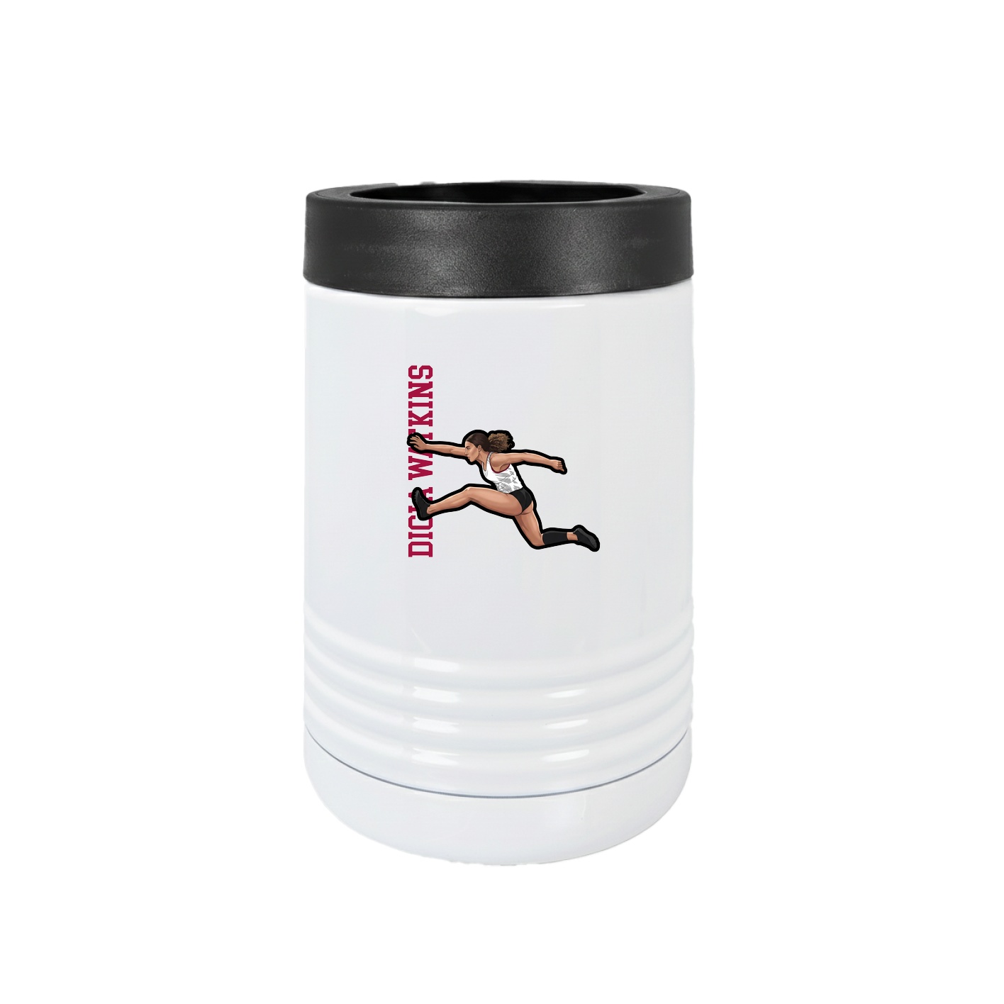 Beverage Holder — Name Vertical in White