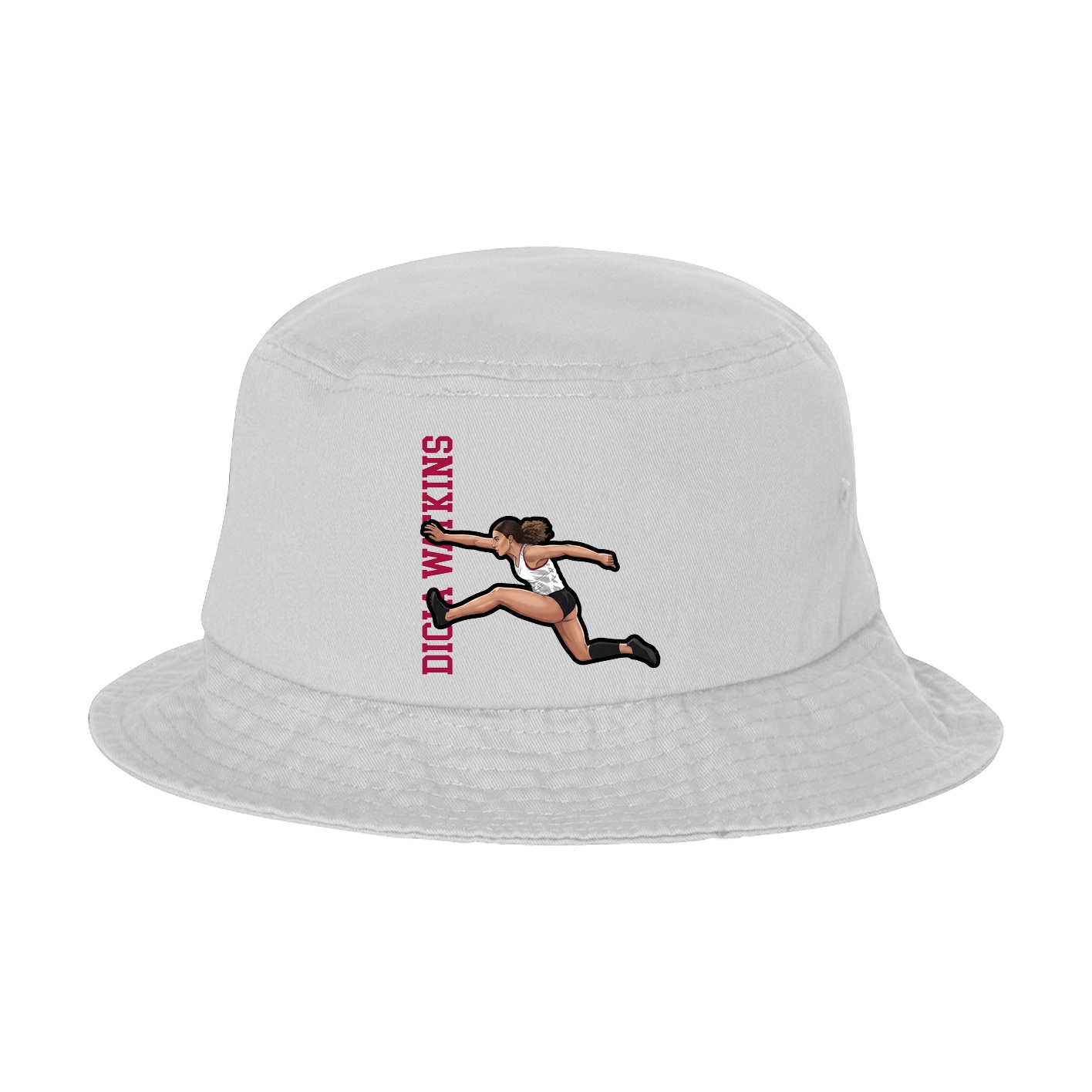 Bucket Cap — Name Vertical in White