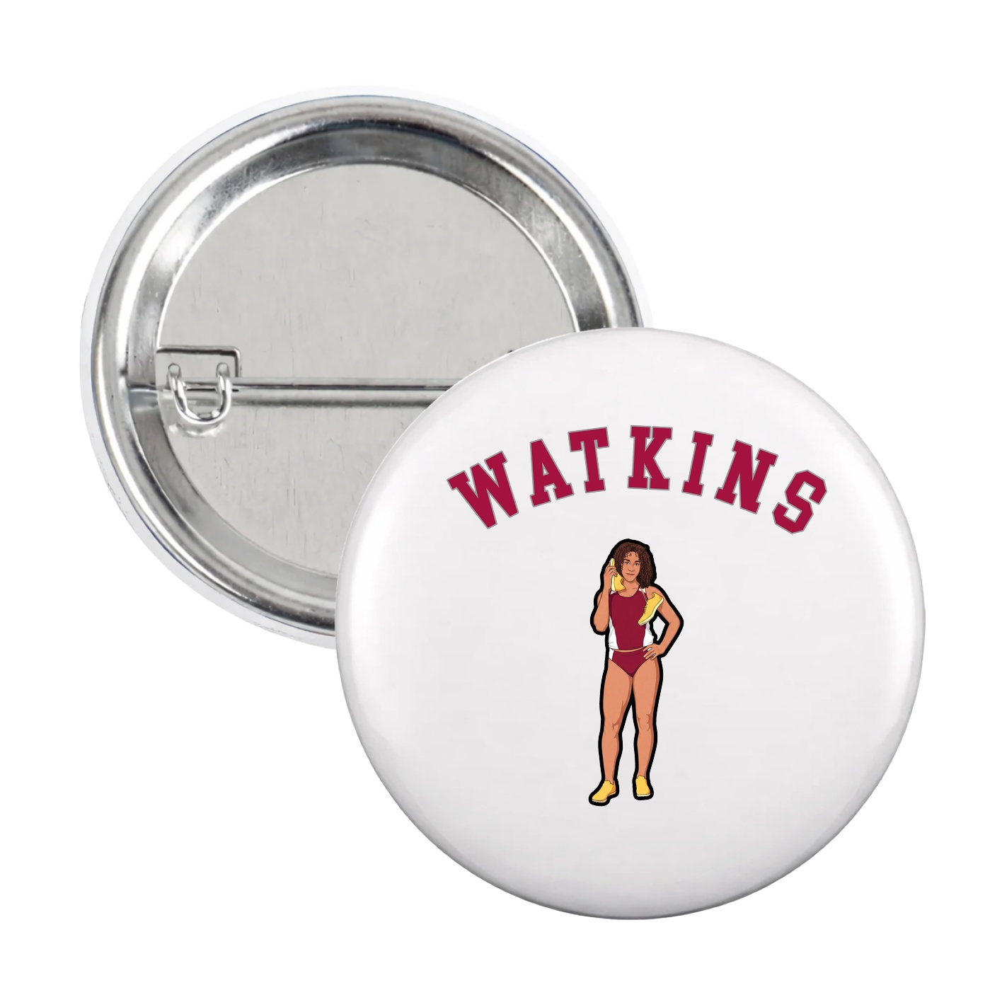 Game Day Button — Shirsey Arch in White
