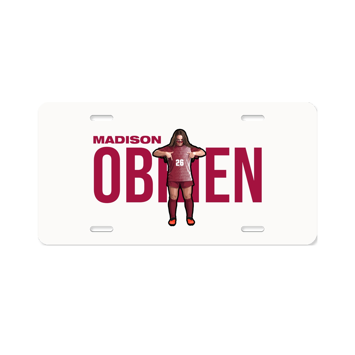 License Plate — Player Name in Classic