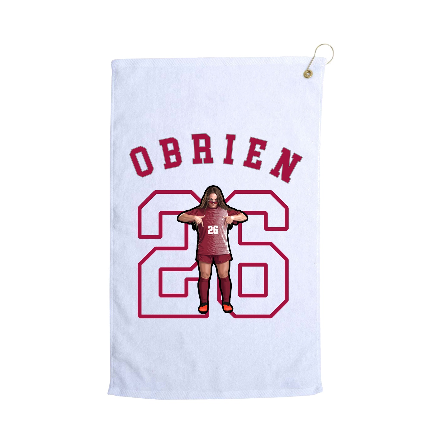Golf Towel — Shirsey Arch in White