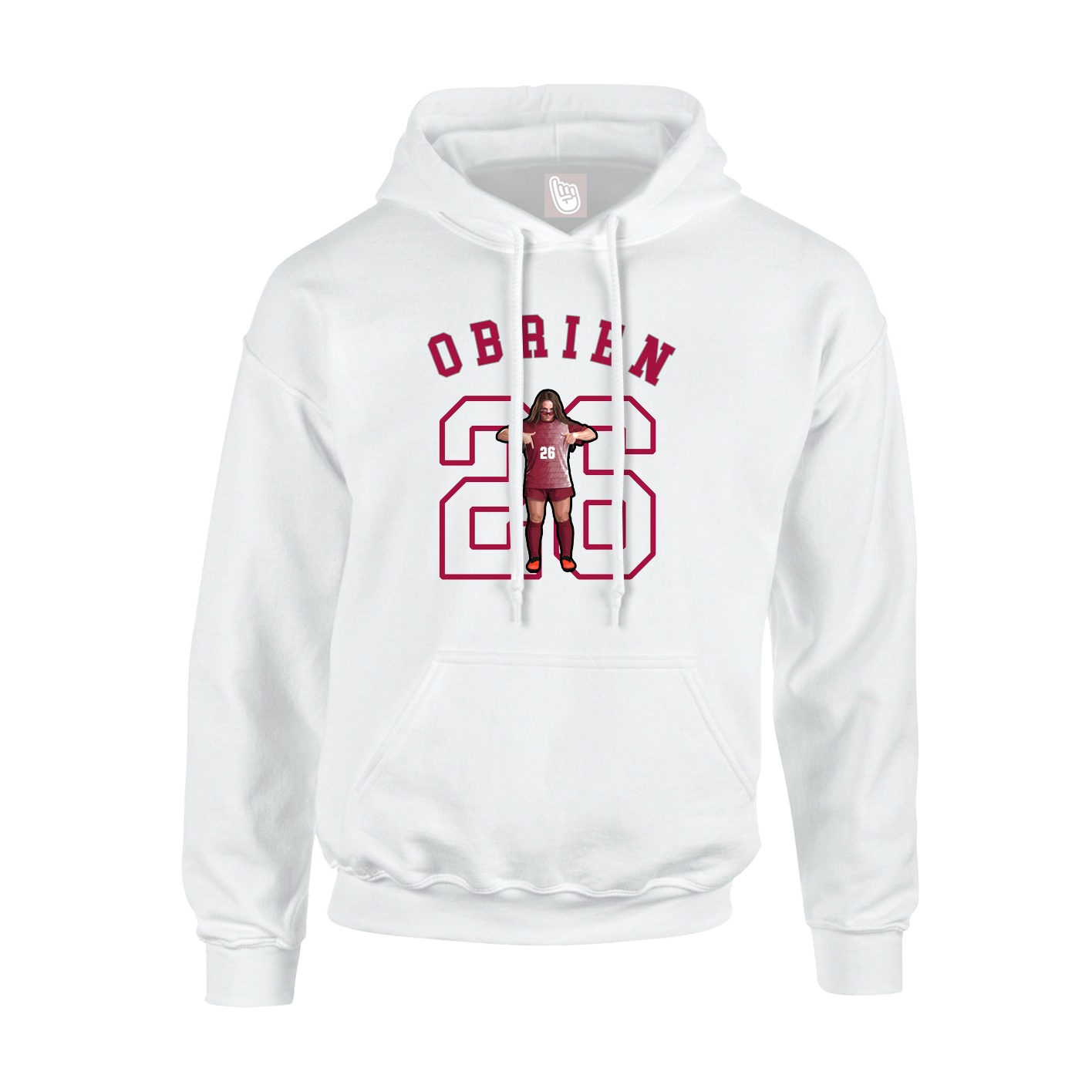 Youth Hoodie — Shirsey Arch in White
