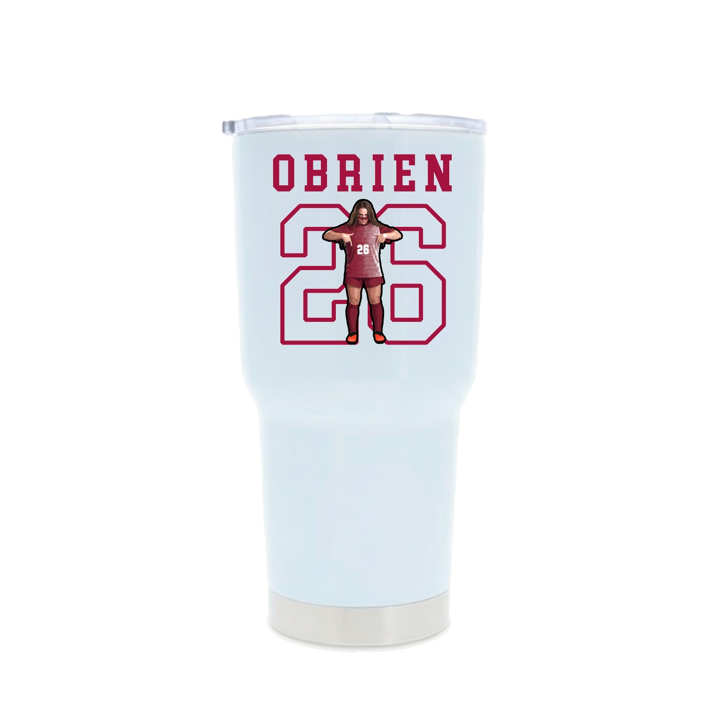 30oz Stainless Steel Tumbler — Shirsey in White