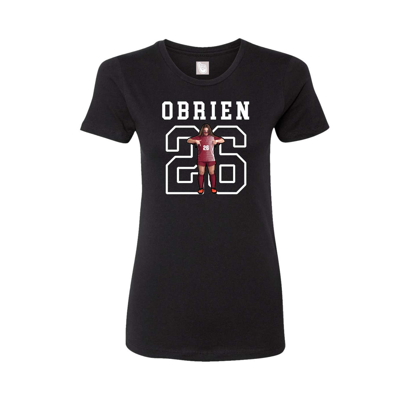 Fitted Women's Tee — Shirsey in Black