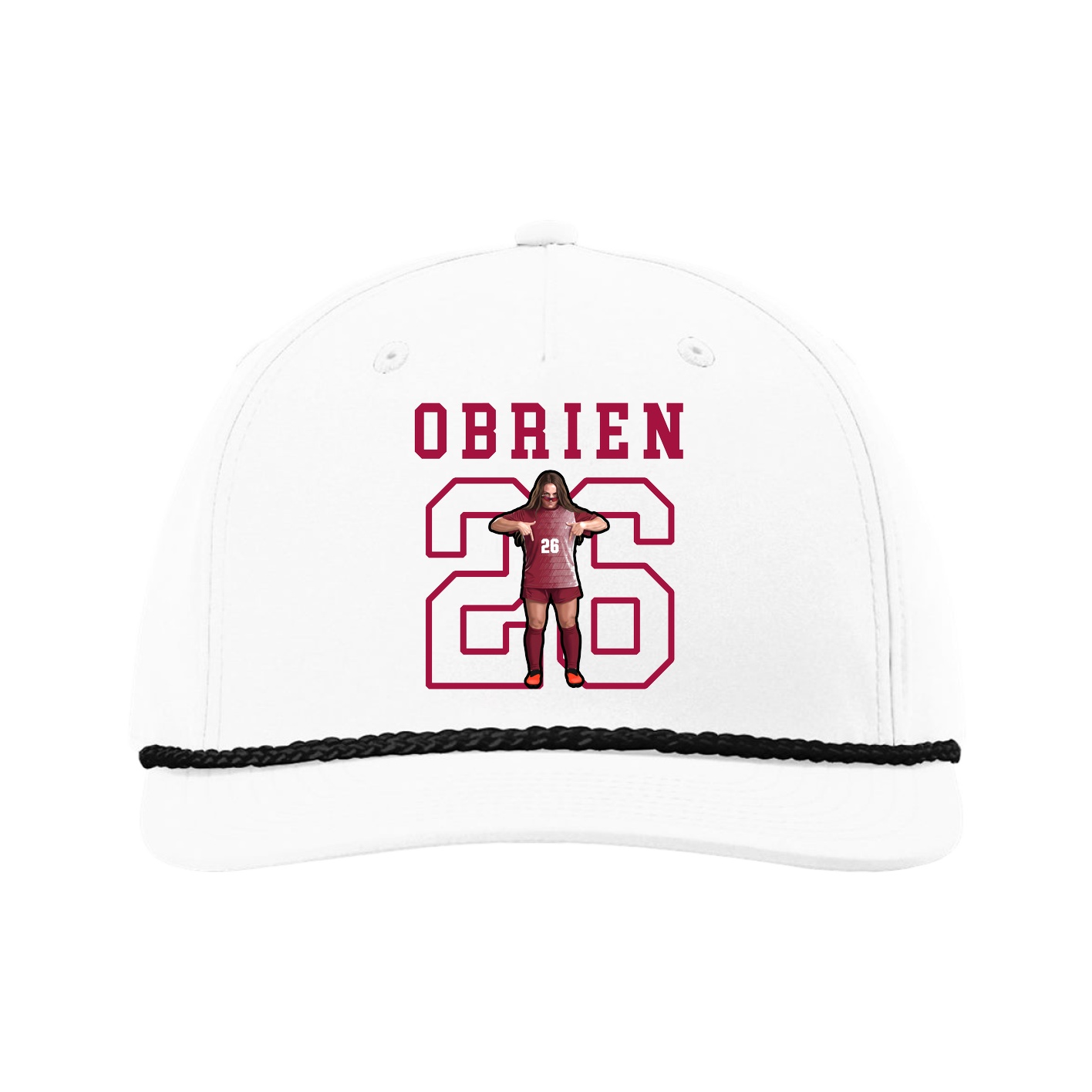 Five-Panel Classic Rope Cap — Shirsey in White