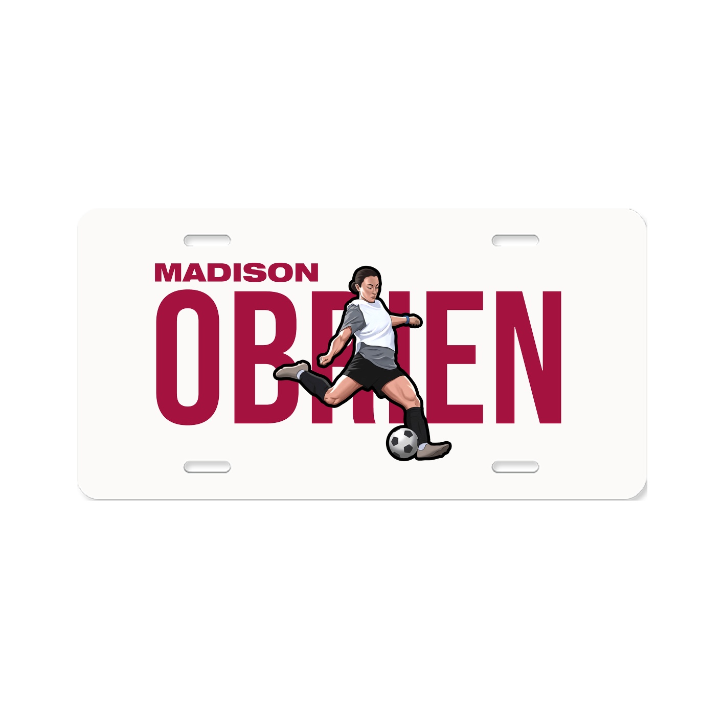 License Plate — Player Name in Classic