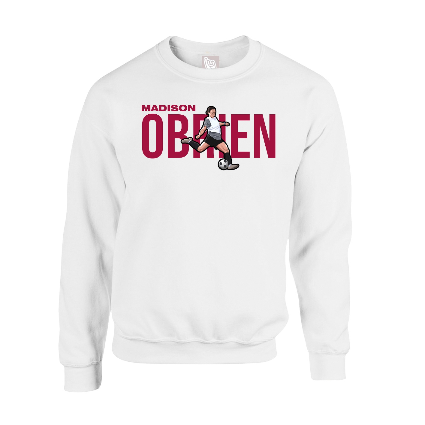 Fleece Crew — Player Name in White