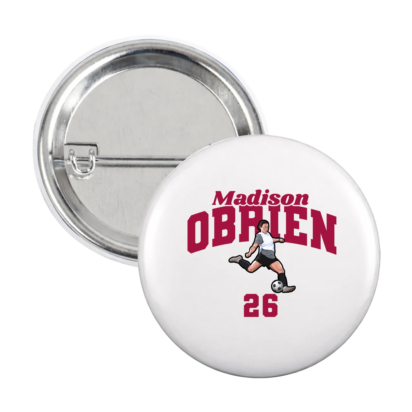 Game Day Button — Signature Arch in White