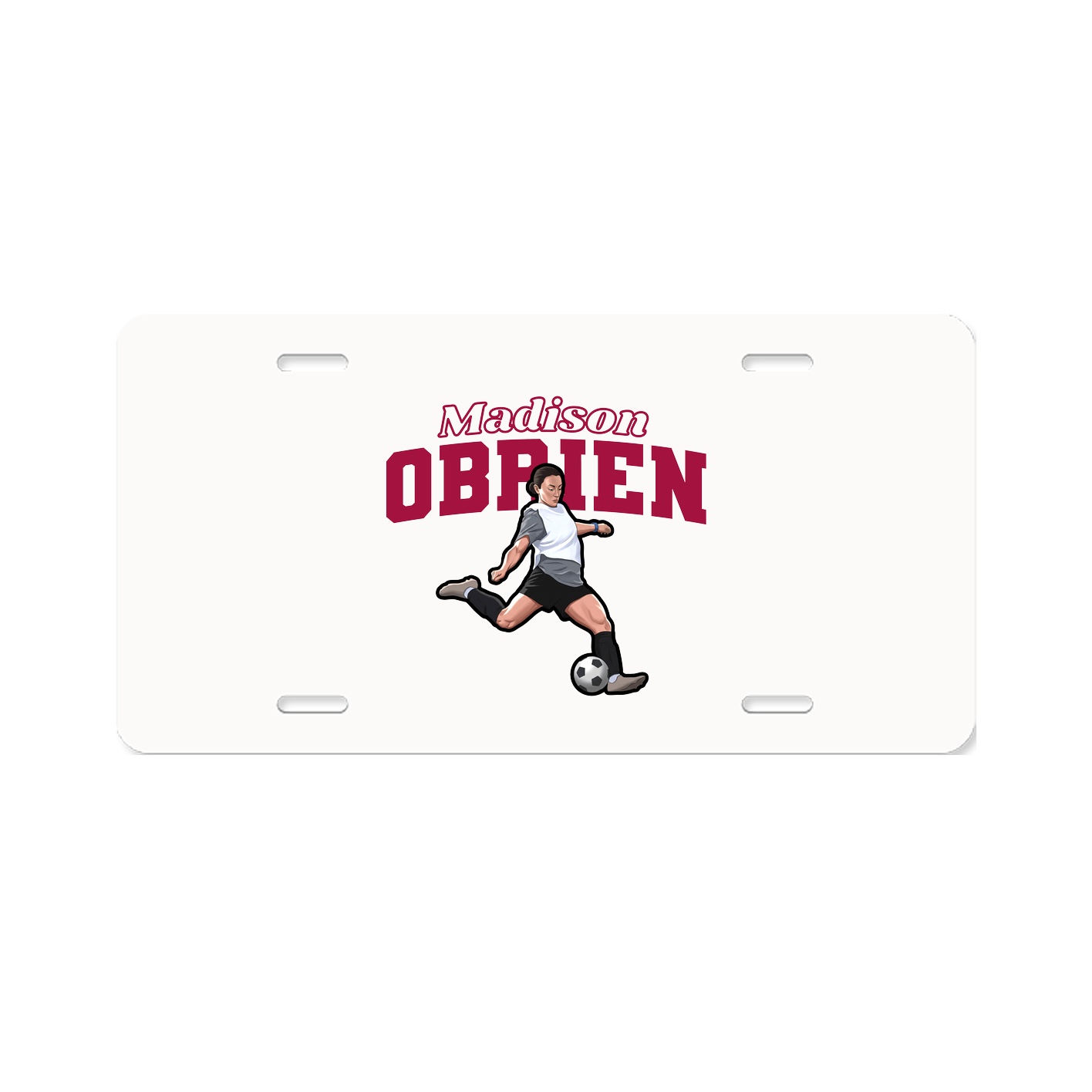 License Plate — Name Arch in Classic