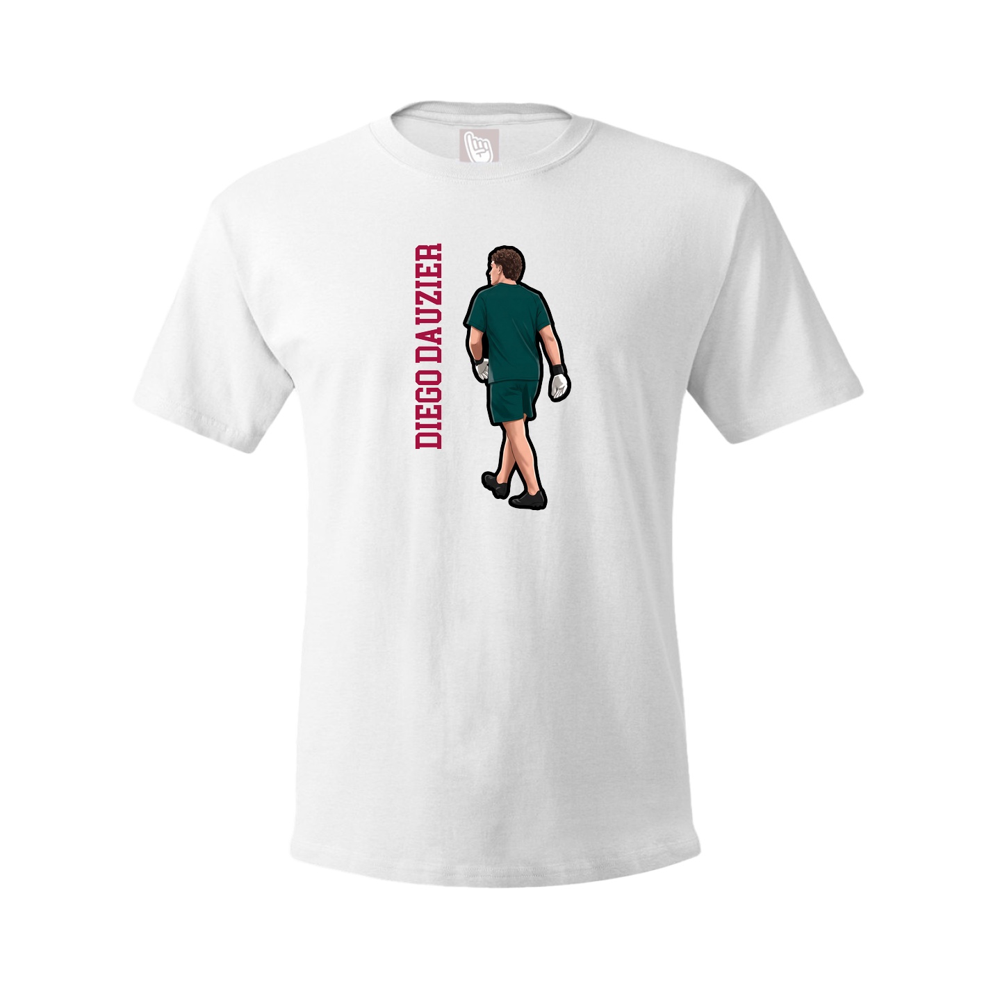Youth Tee — Name Vertical in White