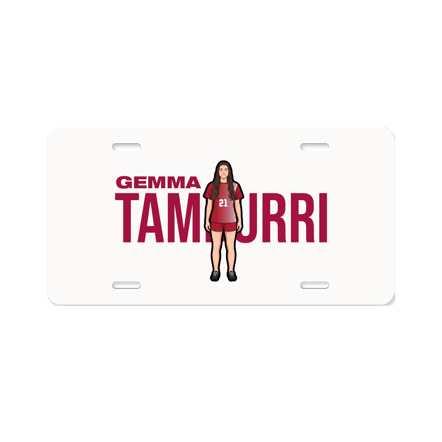 License Plate — Player Name in Classic