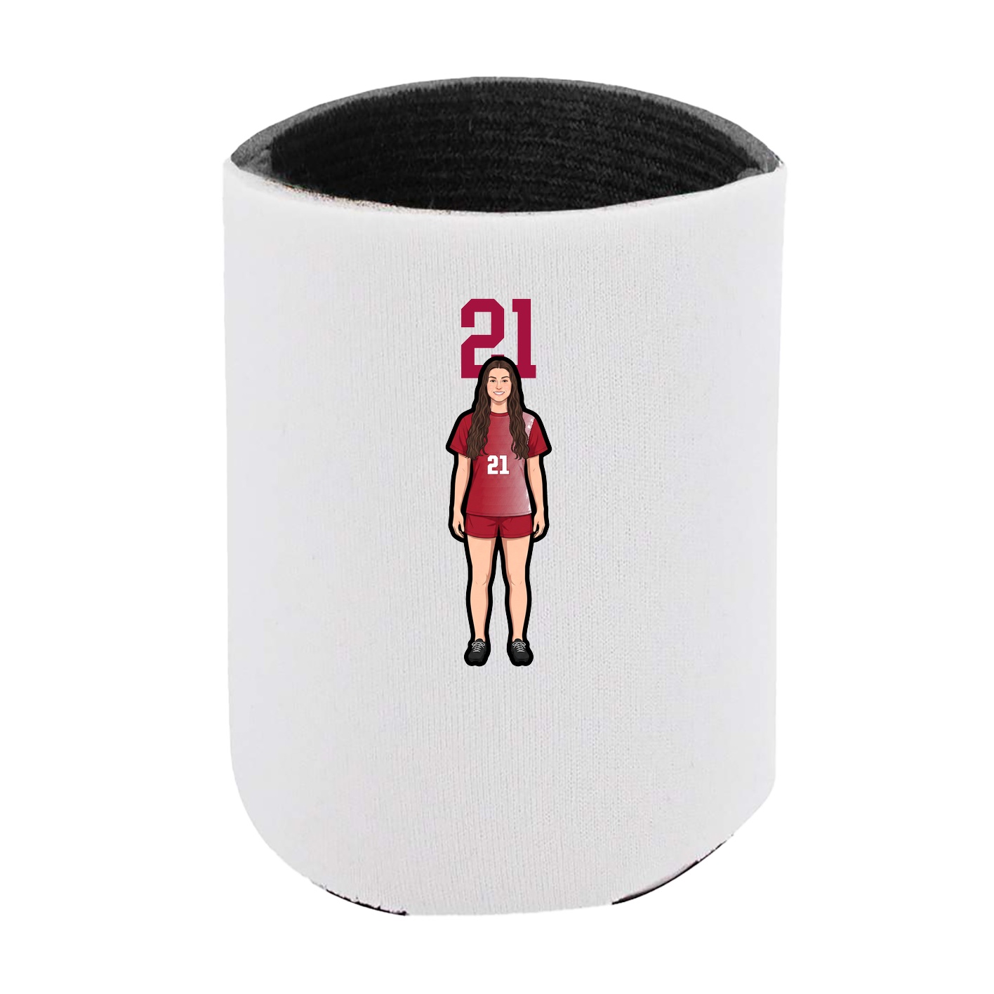 Can Holder — Number Top in White