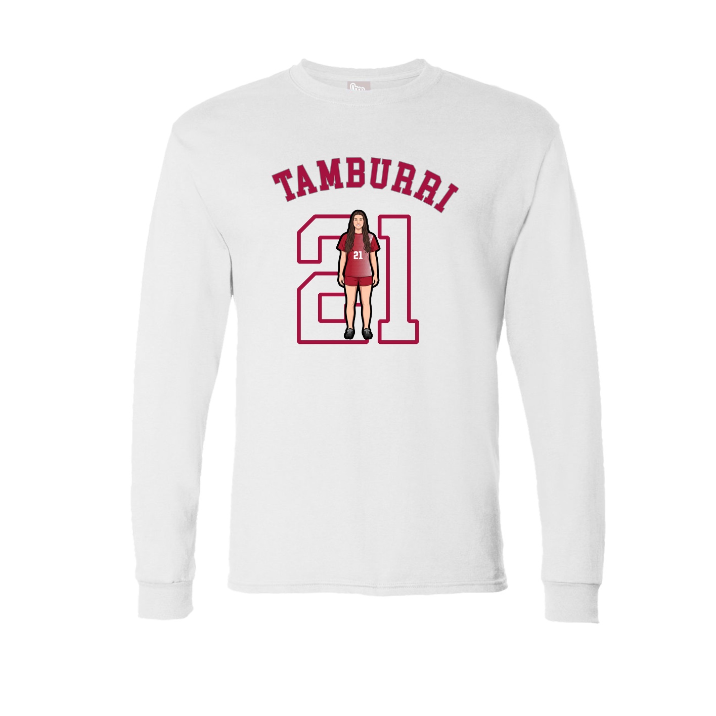 Long Sleeve Tee — Shirsey Arch in White