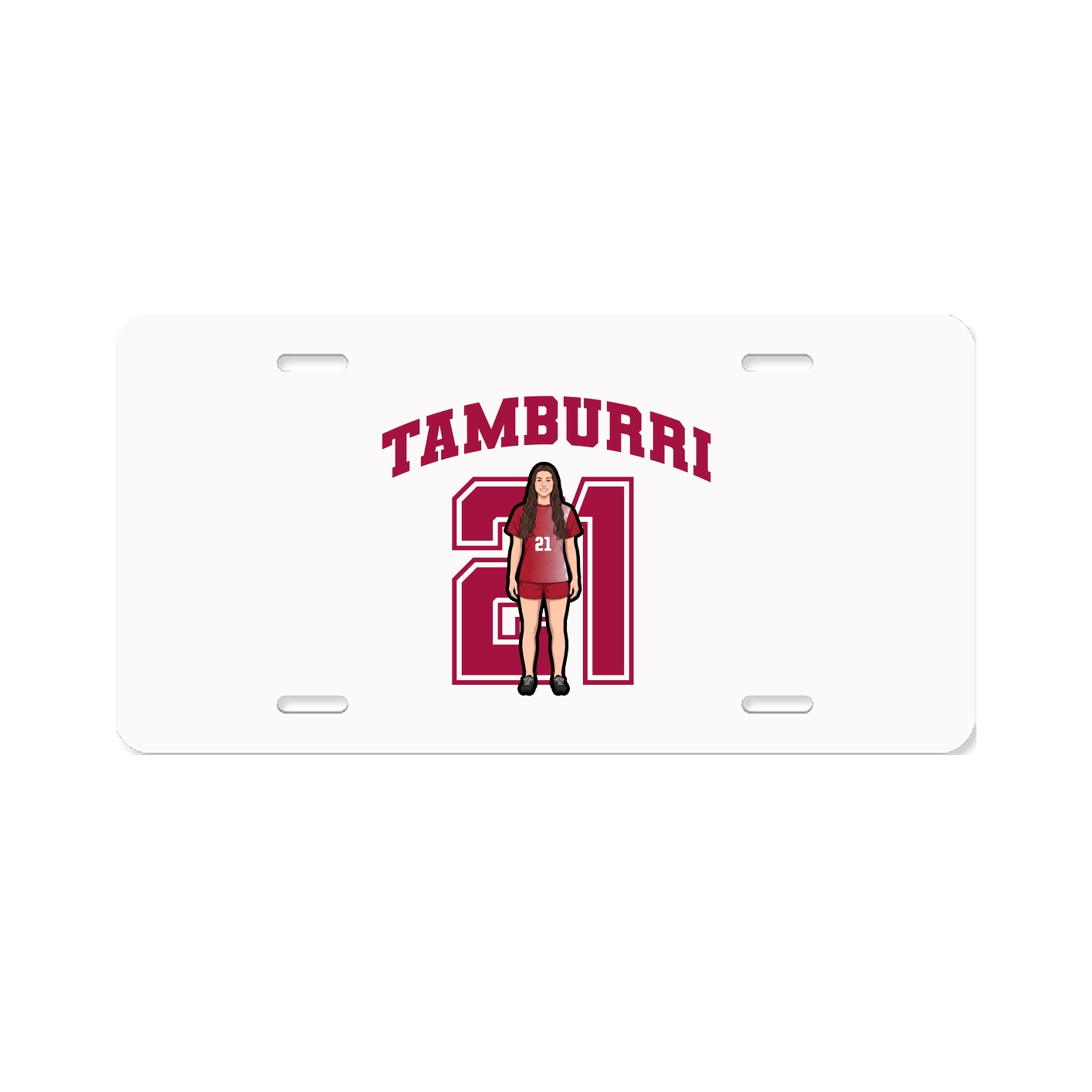 License Plate — Number in Classic
