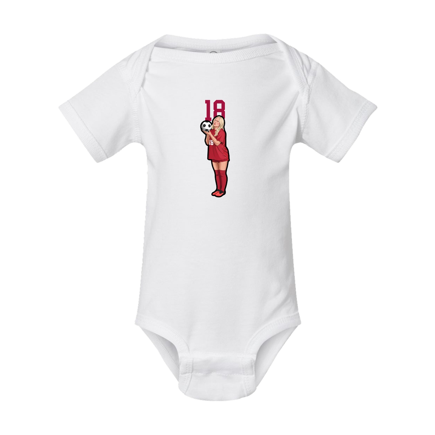 Baby Onesie — Number Top in White