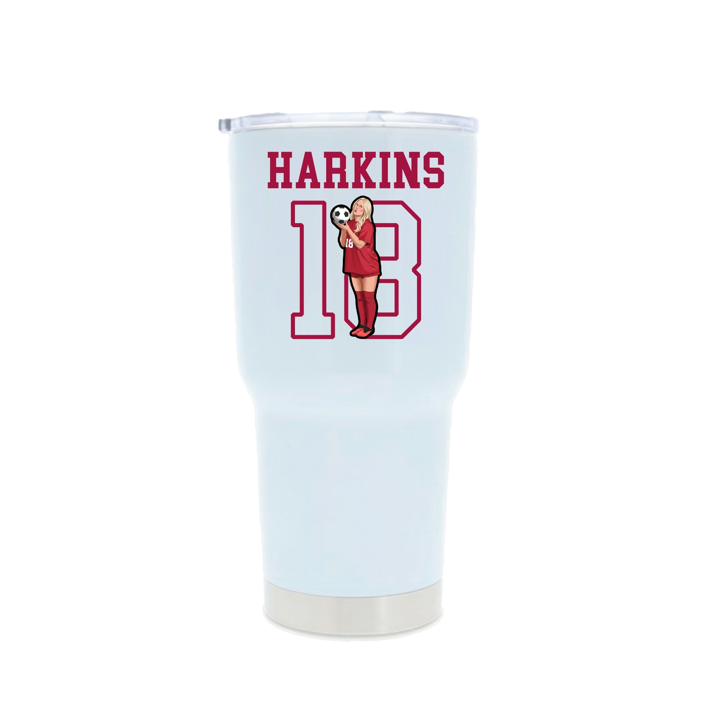 30oz Stainless Steel Tumbler — Shirsey in White
