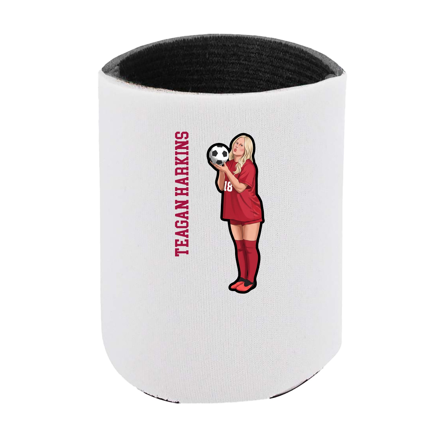 Can Holder — Name Vertical in White