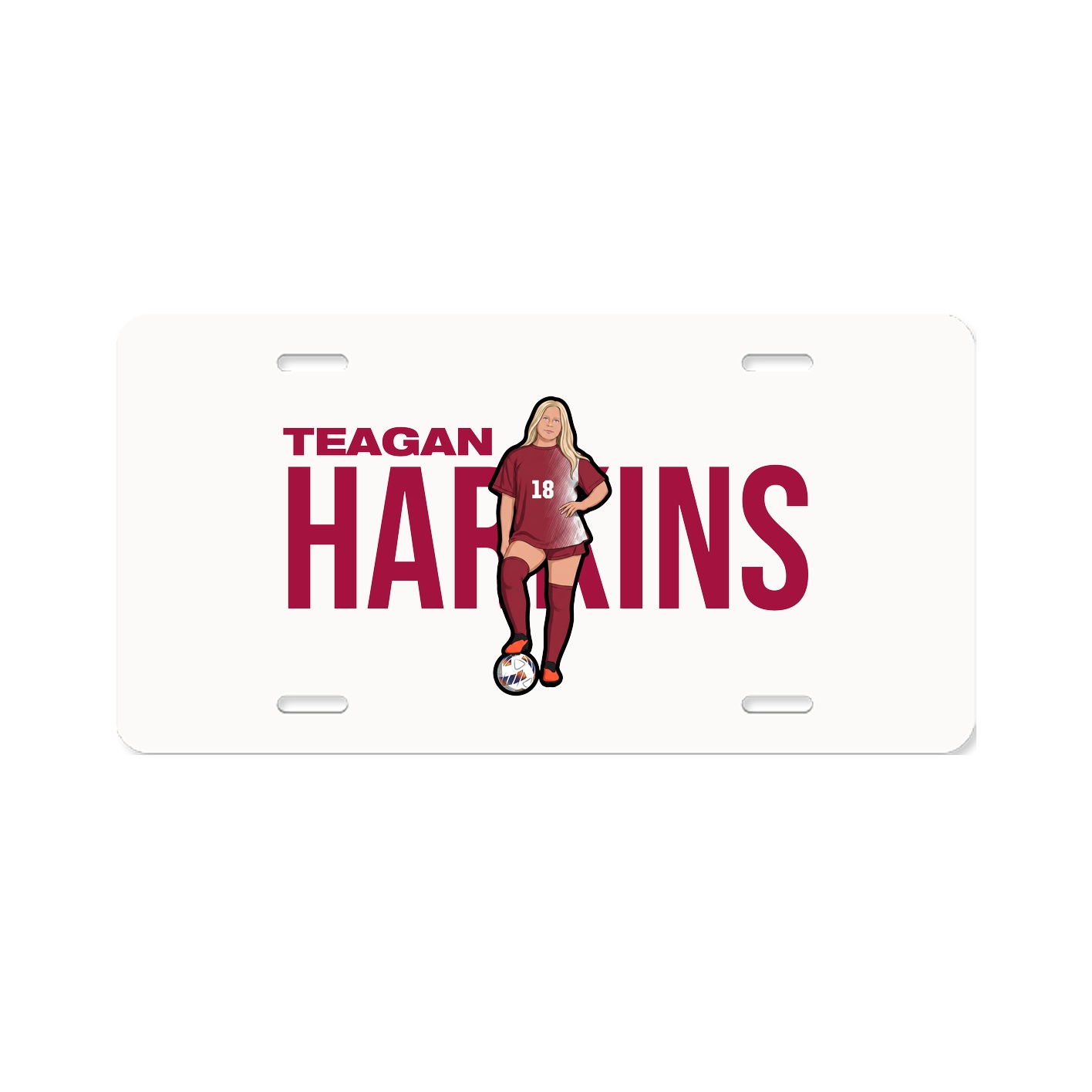 License Plate — Player Name in Classic