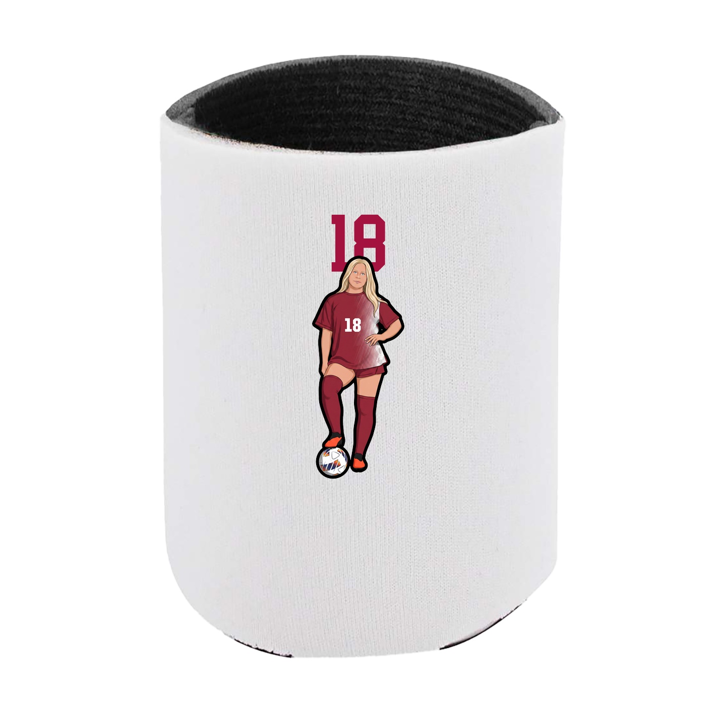 Can Holder — Number Top in White