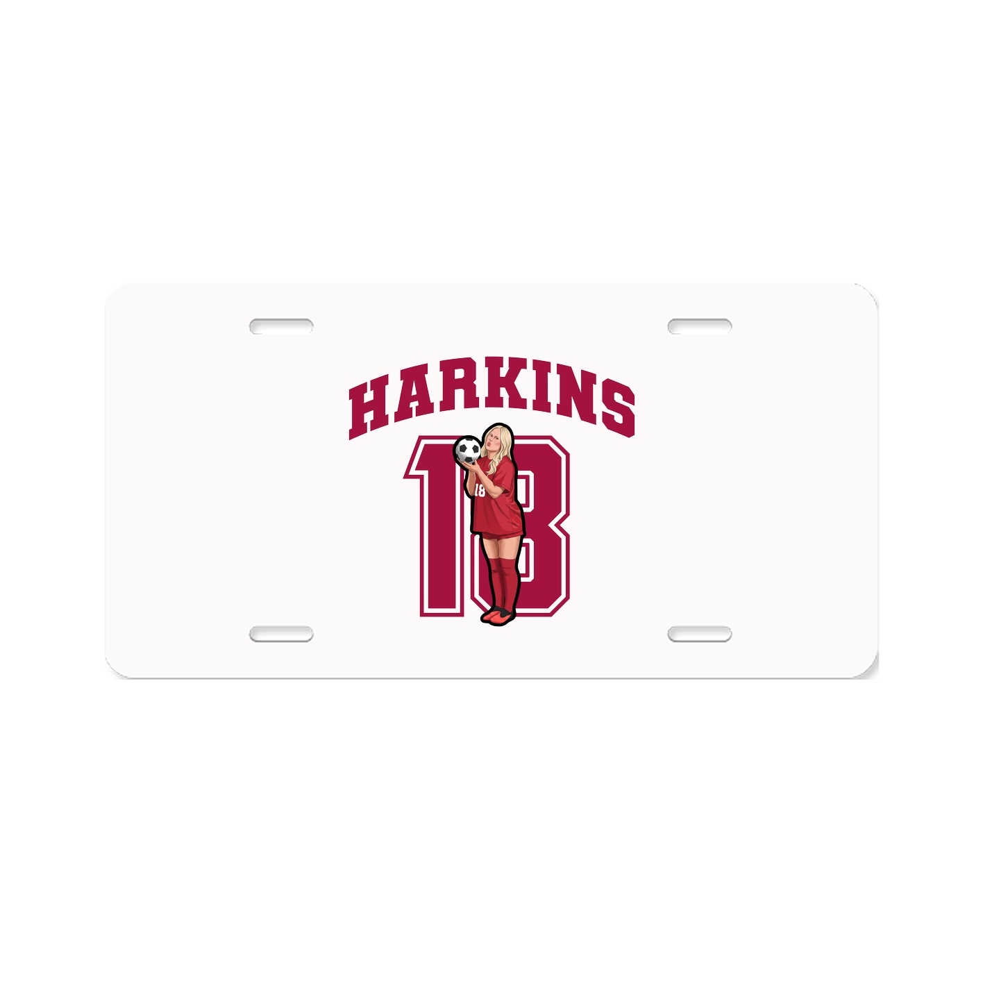 License Plate — Number in Classic