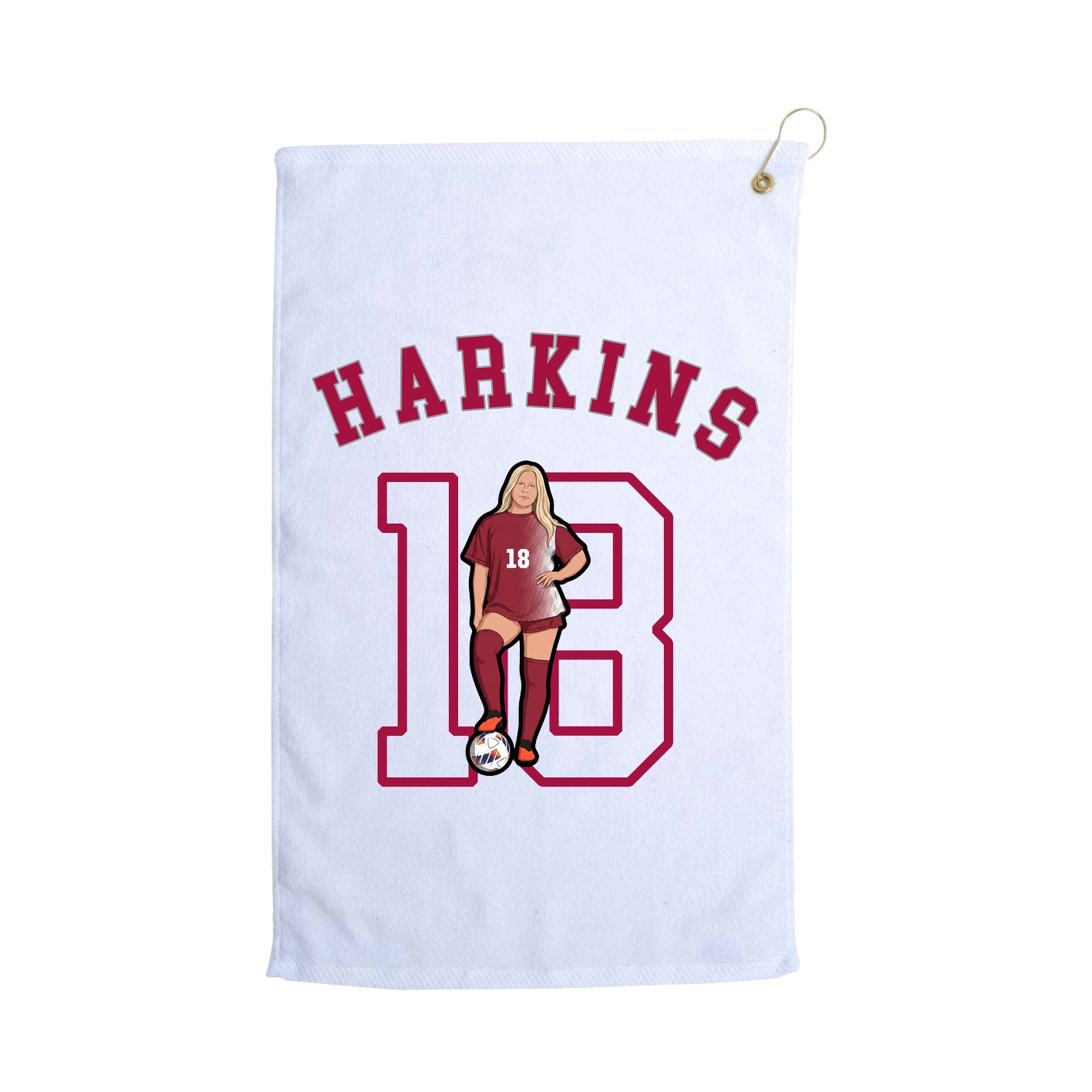 Golf Towel — Shirsey Arch in White
