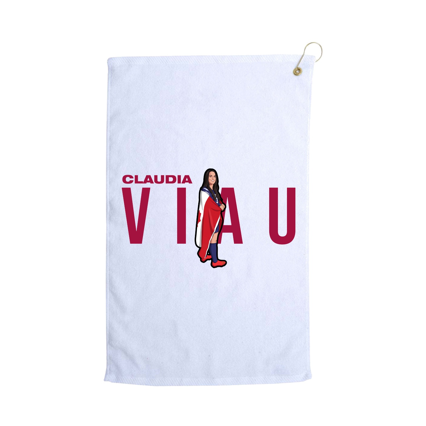 Golf Towel — Player Name in White