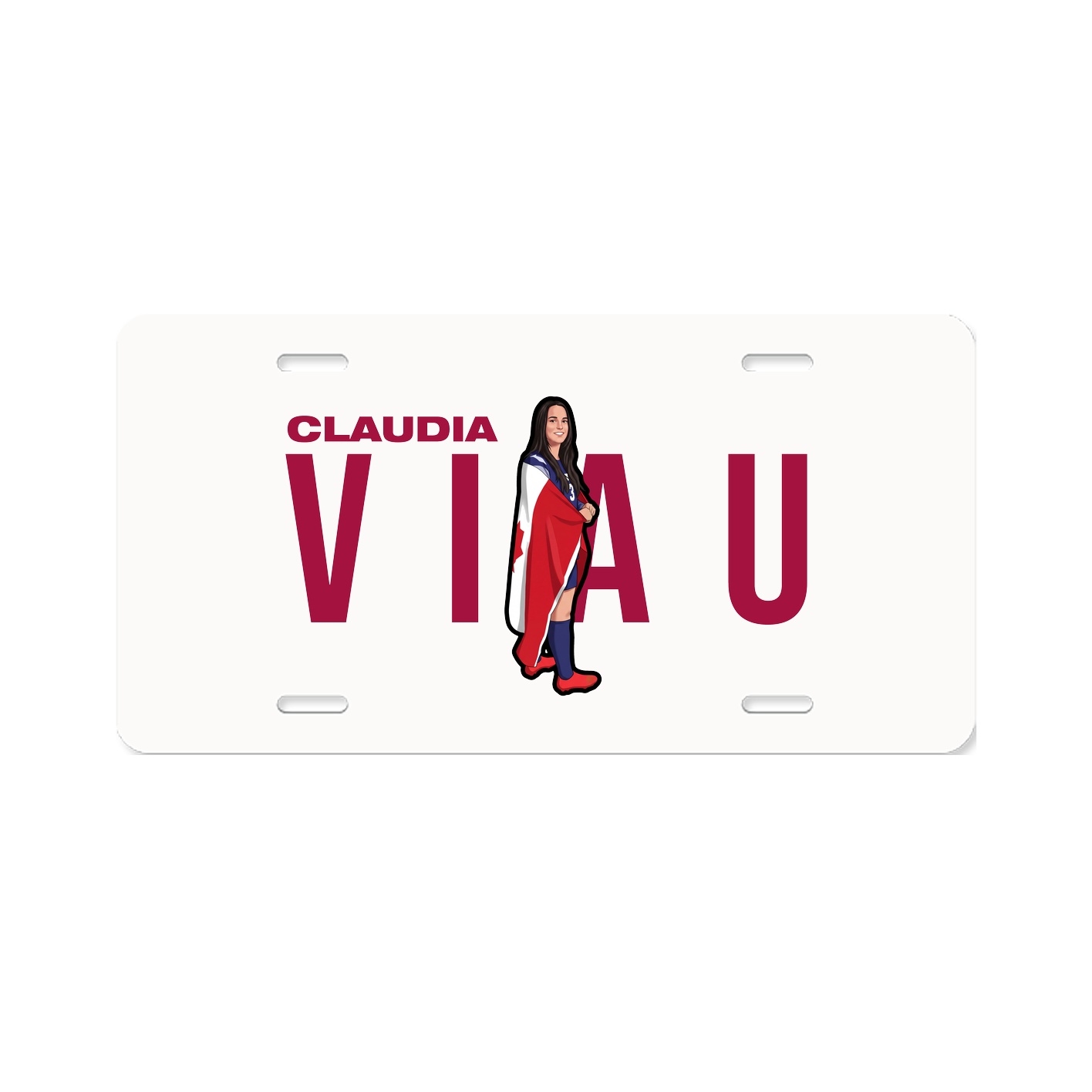 License Plate — Player Name in Classic