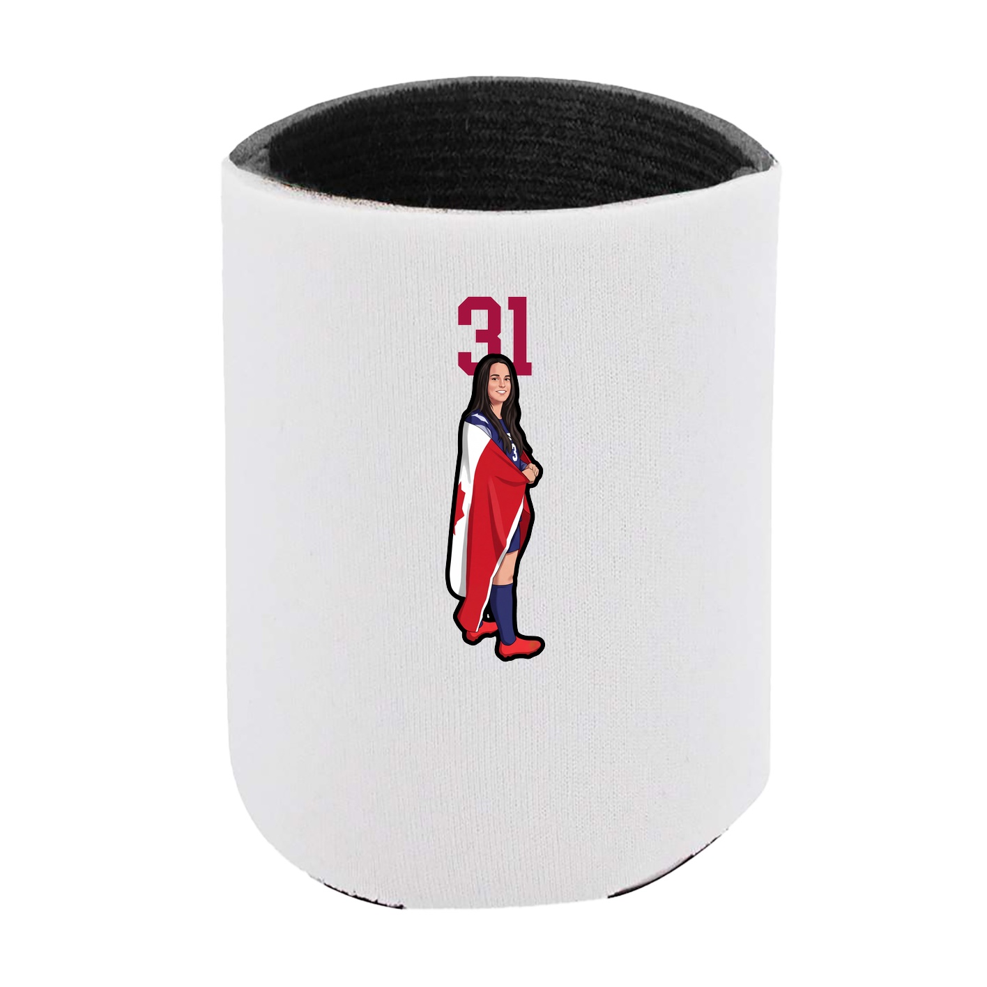 Can Holder — Number Top in White