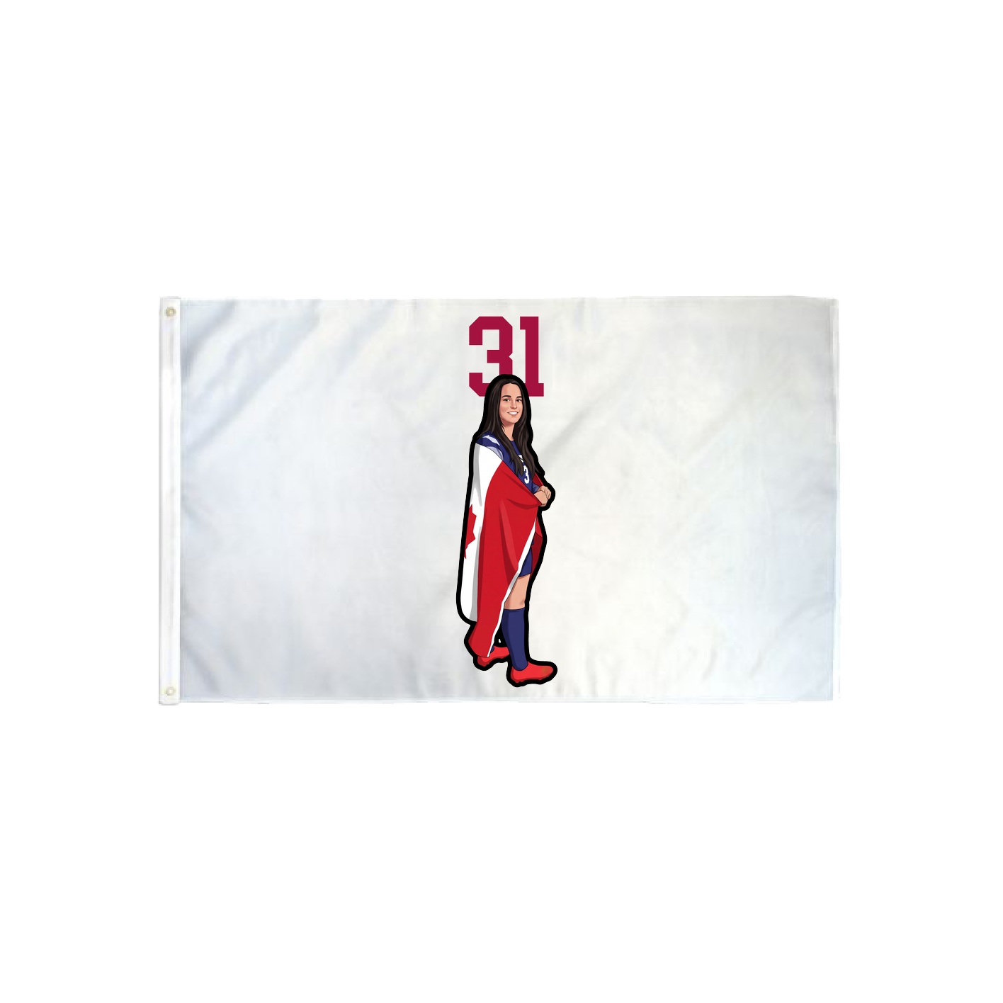 3x5 Flag — Number Top in Classic