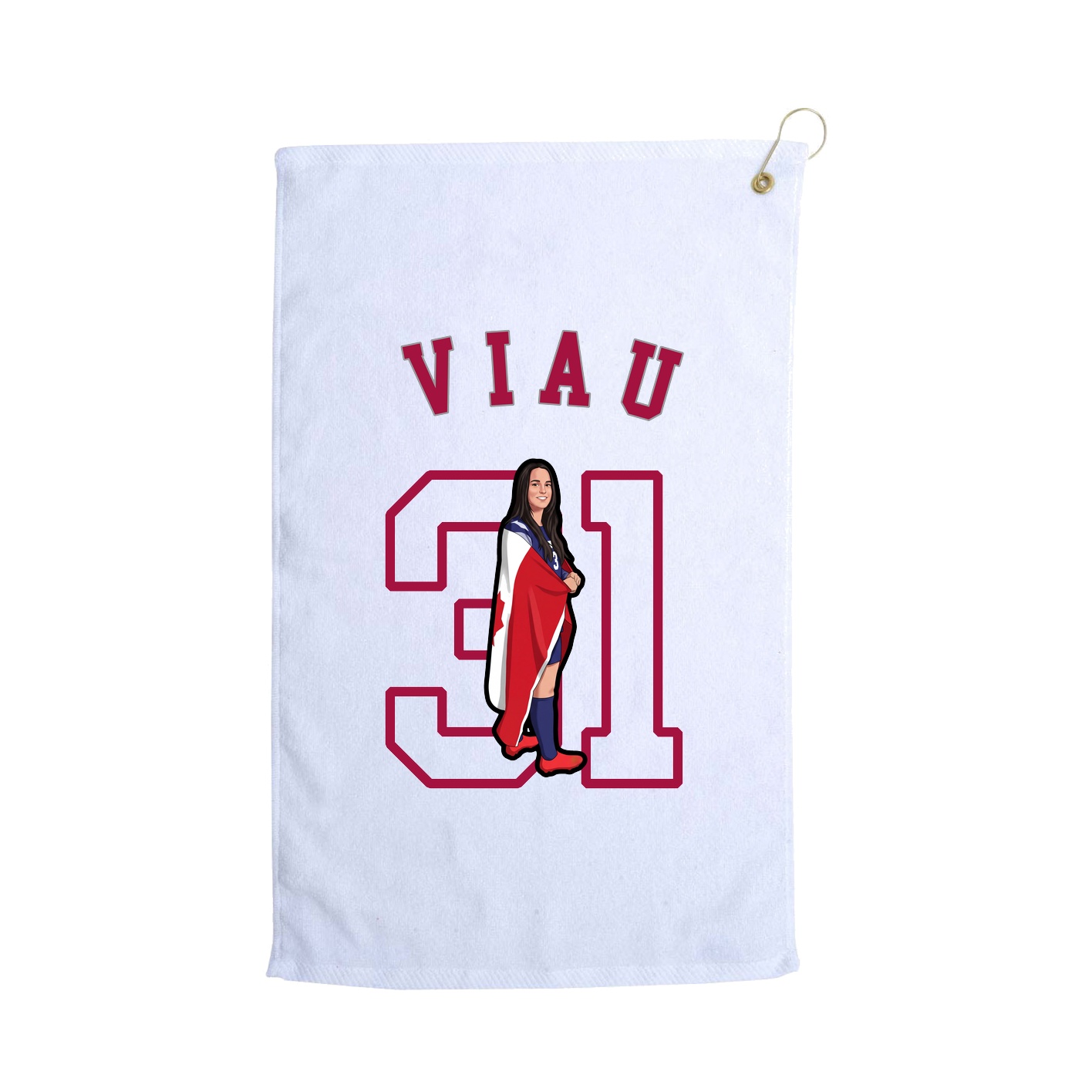Golf Towel — Shirsey Arch in White