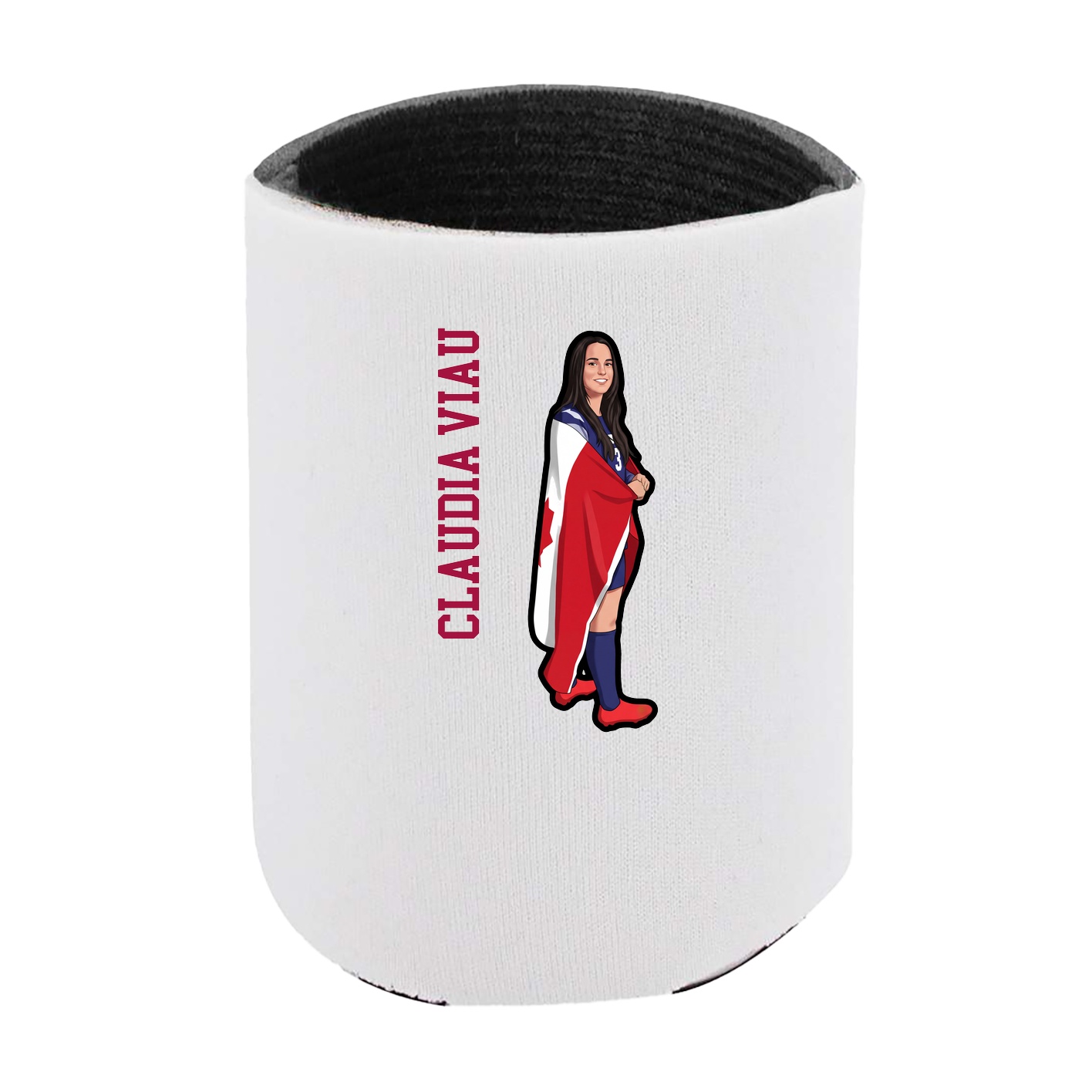 Can Holder — Name Vertical in White
