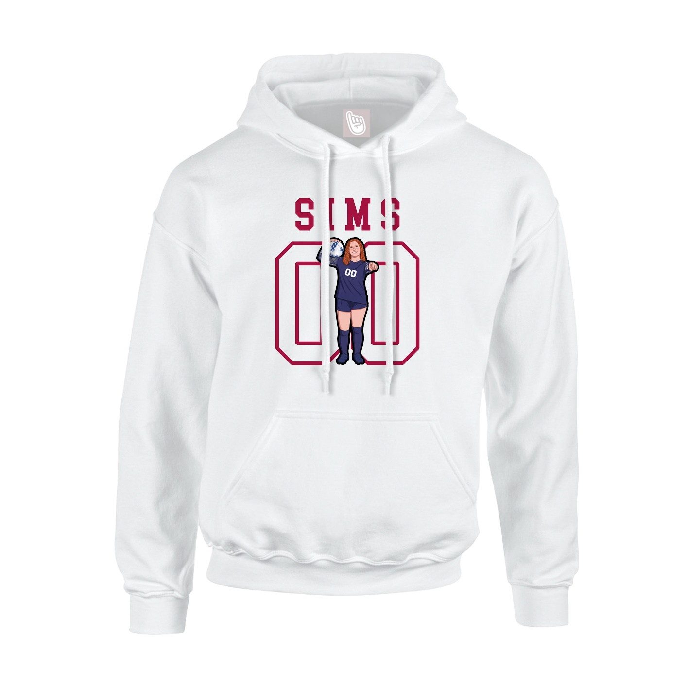 Hoodie — Shirsey in White