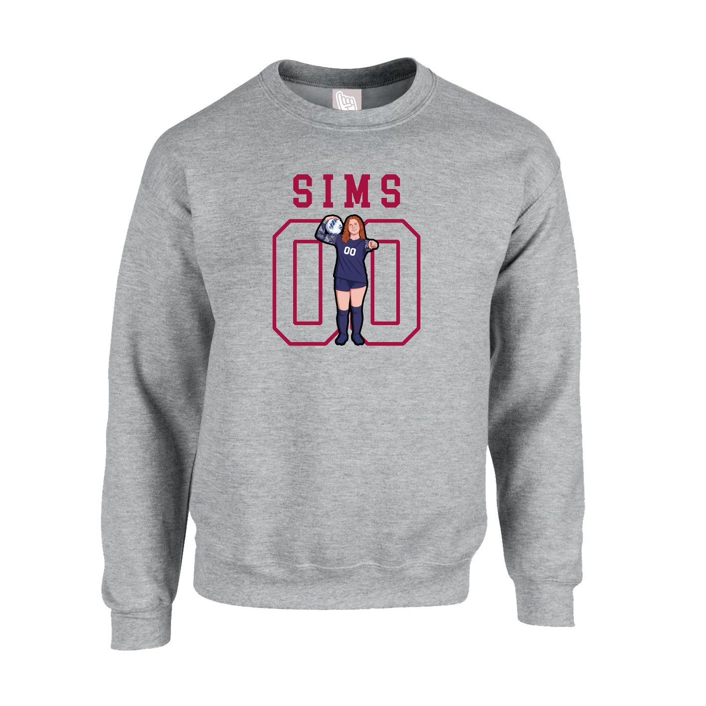 Fleece Crew — Shirsey in Grey