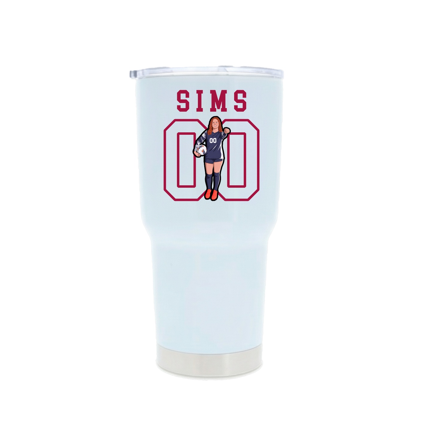 30oz Stainless Steel Tumbler — Shirsey in White