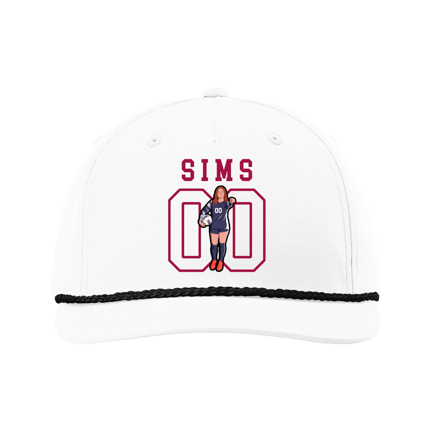 Five-Panel Classic Rope Cap — Shirsey in White