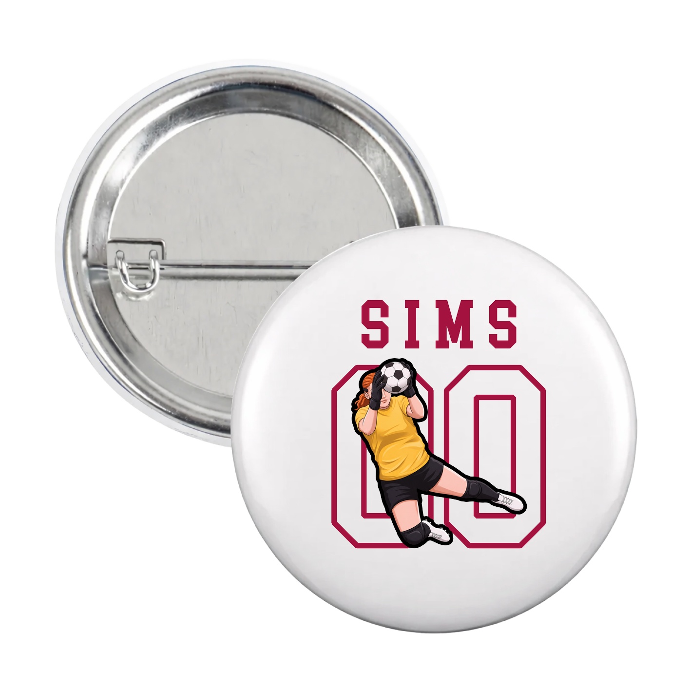 Game Day Button — Shirsey in White